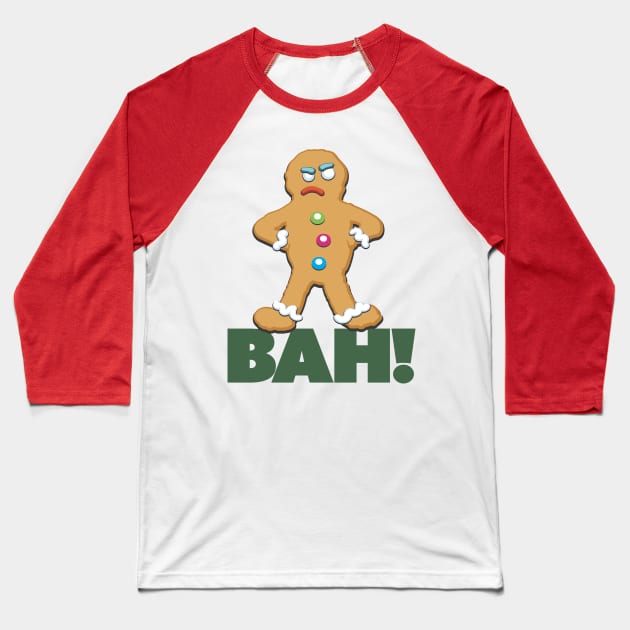 Bah Humbug Baseball T-Shirt by DesignCat